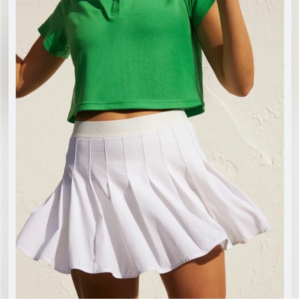 Outdoor voices pleated sports skirt/skort